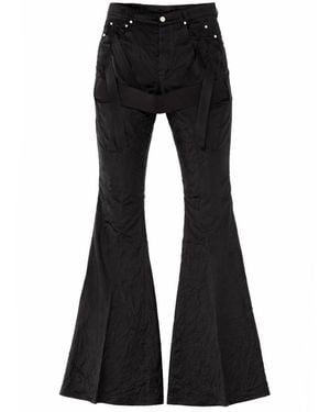 Rick Owens Pantalone "megastrapped Bolans" - Black