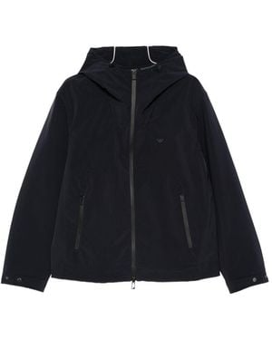 Emporio Armani Hooded Blouson Jacket - Black