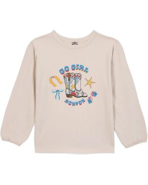 Bonton "Go Girl" T-Shirt - White
