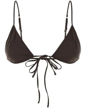 Prada Stretch Poplin Bra - Brown