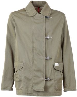 Fay Archive 4 Ganci Toggle Jacket - Gray