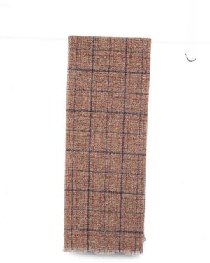 Destin Fancy Wool Scarf - Brown