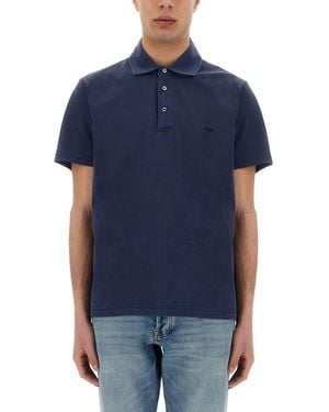 Fay Jersey Polo - Blue