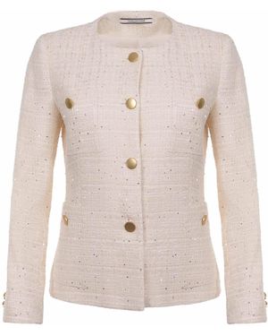 Tagliatore Beverly Jacke aus gemischter Baumwolle. - Natur