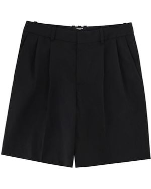 Balmain Solid Shorts - Black