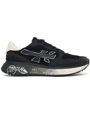 Premiata 'Lauryn' Suede Blend Trainers - Black