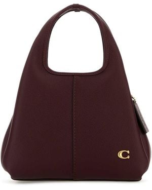 COACH Grape Leather Lana 23 Handbag - Purple