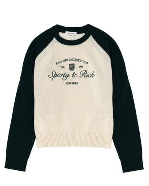 SPORTY&RICH Jersey With Logo - Black