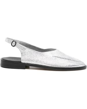 Hereu Juliol Slingback Metallic - Weiß
