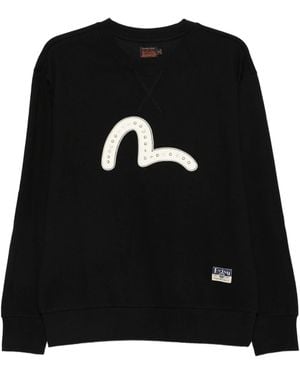 Evisu Ht Seagull Emb Sweatshirt - Schwarz