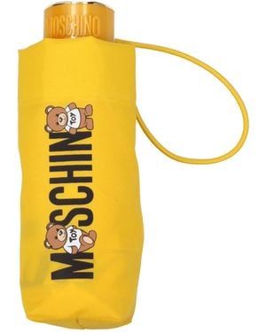 Moschino Supermini Regenschirm Damen Polyester Gelb - Mettallic