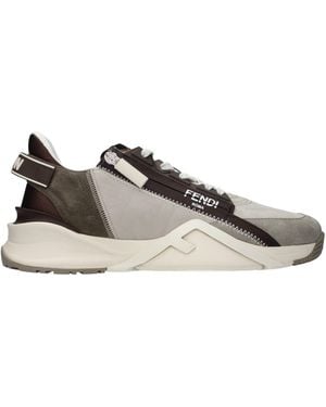 Fendi Trainers Flow Fabric - Grey