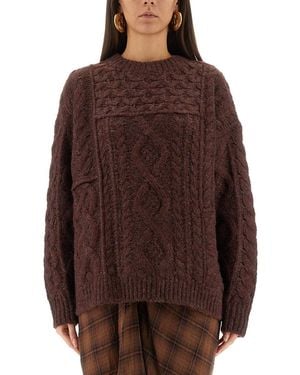 Isabel Marant Deottile Jumper Acrylic Jumpers - Brown