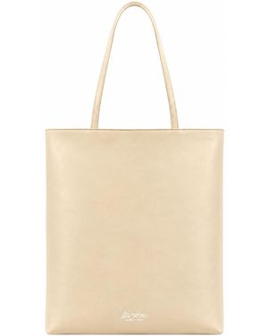 LA ROSE Leather Tote Bag - Natural