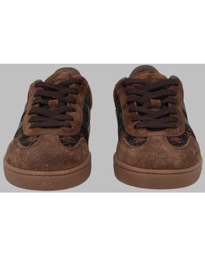 Hogan Multicolour Low-Top Calfskin Trainers - Brown