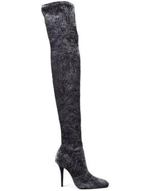 Saint Laurent Talia muslo botas altas - Negro