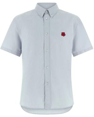 KENZO Oxford Cotton Shirt - Blue