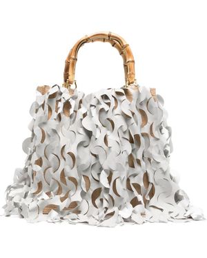 La Milanesa Oceano Medium Handbag - White