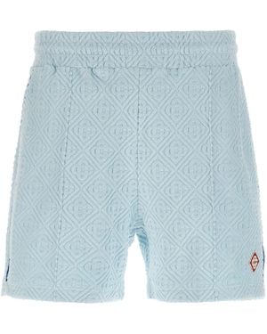 CASABLANCA Terry Bermuda Shorts - Blue