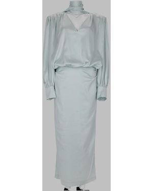 ROTATE BIRGER CHRISTENSEN Recycled Polyester Midi Suit Dress - Grey