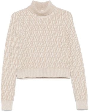 Fendi Ff lana y su suéter - Neutro