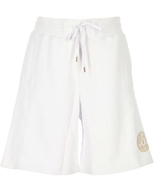 Versace Jeans Couture Cotton Shorts - White