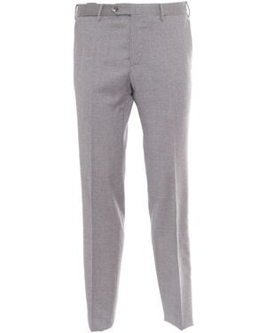 PT01 Slim, Frente Plano, Bolsillos Diagonales Y Otros - Gris