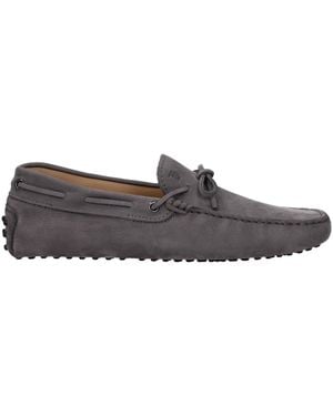 Tod's Männer's Wildledermokassins Grau/Stein