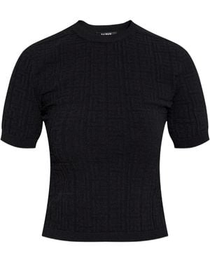 Balmain Classic Ss Top - Black
