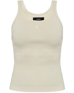 Amiri Ribbed Top - Natural