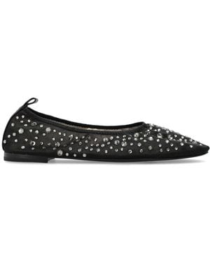 Tory Burch Crystal Ballet Flats - Black