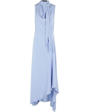 FEDERICA TOSI Blaues Kleid Mit Vorderknoten