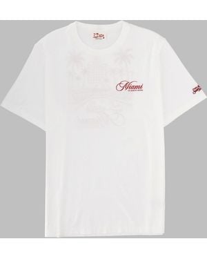 MC2 Saint Barth T Shirt Con Stampa - White