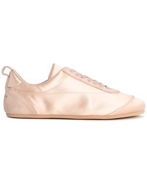 Jil Sander Etage' Satin Trainers With Rosã Suede Trim - Pink