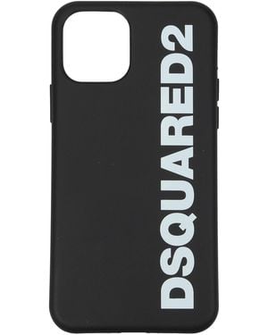 DSquared² Porta Iphone Iphone 11 Pro Uomo Termoplastica Nero/Bianco - Black