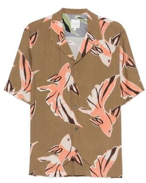 Paul Smith Herren S/S Hemd mit normaler Passform - Pink