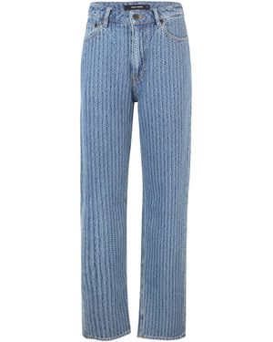 Daily Paper Dagelijkse Papieren Jeans Lichtblauw Recht