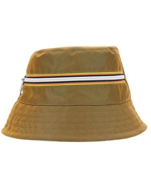 K-Way Bucket Hat With Zipper Logo - Green