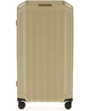Piquadro Rolling Trolley Bag For Travel - Natural