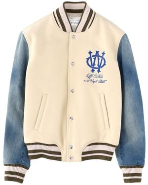 Off-White c/o Virgil Abloh "Gothic Wool Denim" Jacket - Natural