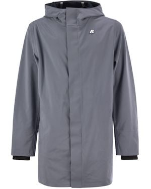 K-Way MARLYN BONDED WASGERFORTE JACKEN mit Kapuze - Blau