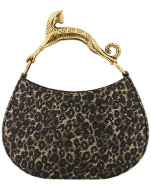 Lanvin Mini-Tasche mit Aufdruck - Mettallic
