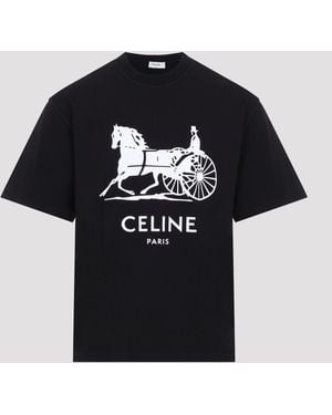 Celine Relaxed T Shirt - Black