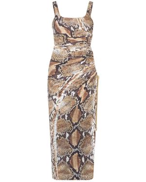 Roberto Cavalli Kleider braun - Weiß