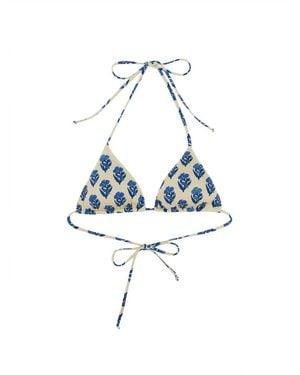 MC2 Saint Barth Leah Bikini Top Polyamide Swim Shorts - Blue
