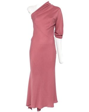Cortana Aldara Silk Long Dress - Pink