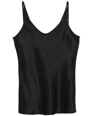 Brunello Cucinelli Seidentop - Schwarz