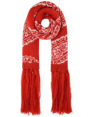424 Embroidered Acrylic Blend Scarf