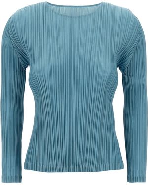 Pleats Please Issey Miyake Pliegues por favor issey miyake 'suéter mensual de colores' - Azul
