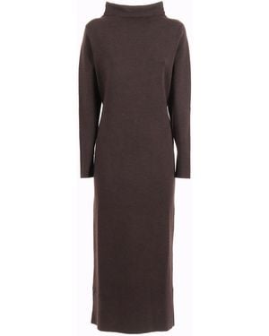 P.A.R.O.S.H. P.A.R.O..H. Midi Dress - Brown